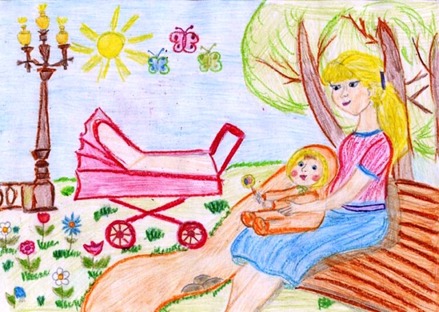 Рисунки на День Матери: как нарисовать пошагово, шаблоны для срисовки и раскраски