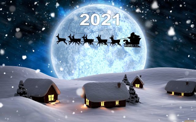 Прикольные картинки на Новый 2021 год Быка: новогодние12