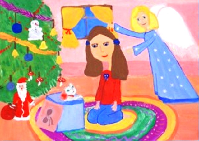 Рисунки на Рождество 2021 года для детей: для срисовки, красивые, раскраски26